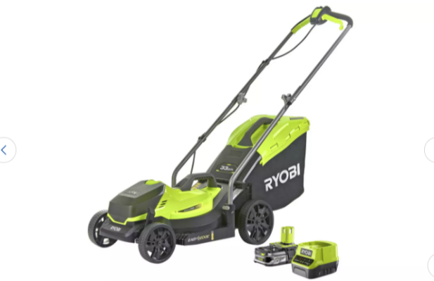 Gardening Products - Ryobi RLM18C33B25 2.5Ah Cordless Lawnmower - with 18V ONE + System (charger and battery included)